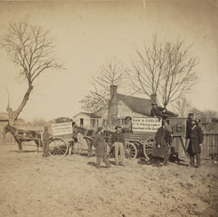 Samuel A. Cooley, US Photographer, Department of the South and his crew.